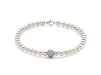 Bracciale Miluna Donna BRACC. PERLE BOULE E FANTASIA in Oro bianco Perla PBR893V